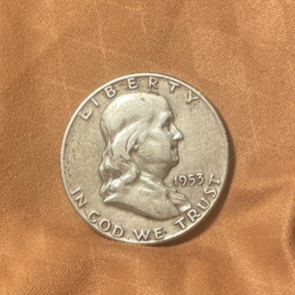 1953 P Franklin Sue Half Dollar .90% Silver #205793313681 - Picture 5 of 5
